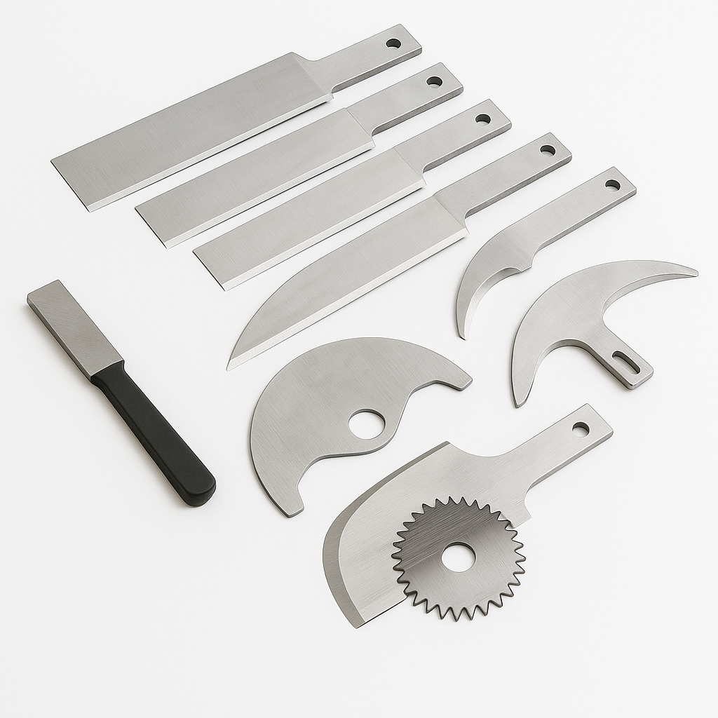 Industrial Knife & Blade Set (Food-Grade Steel)